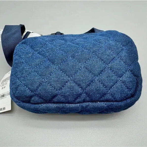 Jenni Belt Bag Womens S/M Denim Blue Quilted Modern Essential Feminine Trendy - Picture 3 of 10